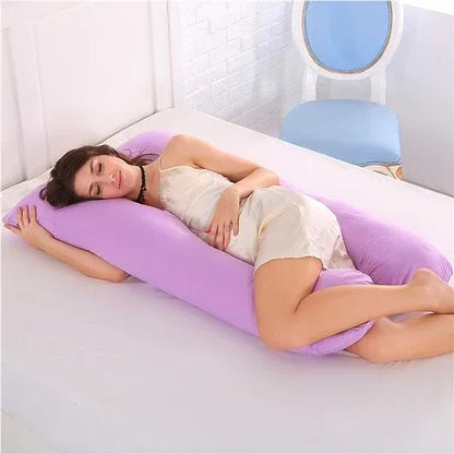 Pregnancy Pillow Bedding Full Body Pillow for Pregnant Women Comfortable U-Shape Cushion Long Side Sleeping Support Pillows - Shello's Creative Boutique
