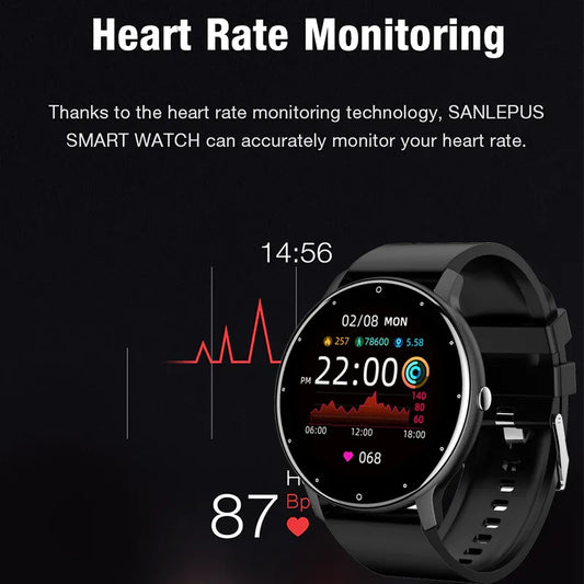 ZL02 Smart Bracelet Heart Rate Blood Pressure Blood Oxygen Monitoring Sports Pedometer Watch - Shello's Creative Boutique