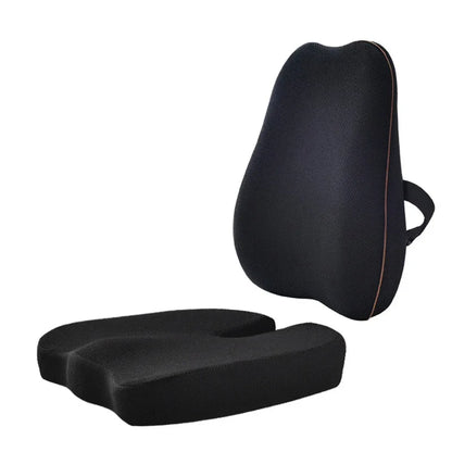 Summer Office Cushion Lumbar Back Support One Set Of Sedentary Gods Memory Foam Seat Cushion Chair Pad - Shello's Creative Boutique