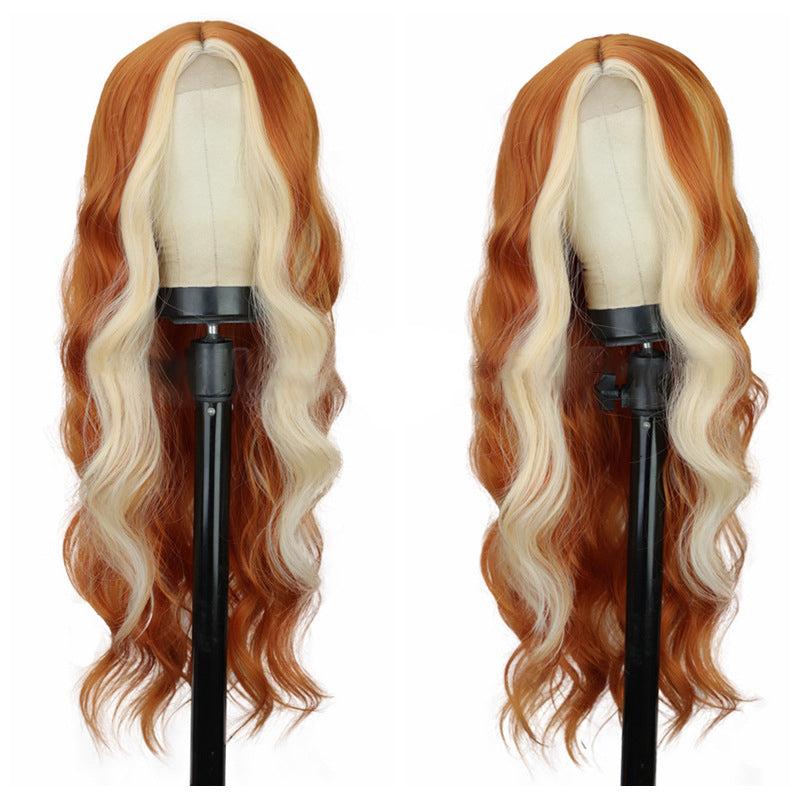 European and American Wigs With Long Curly Hair, Women's Front Lace Wigs, High-Temperature Silk Wigs, and Headsets eprolo