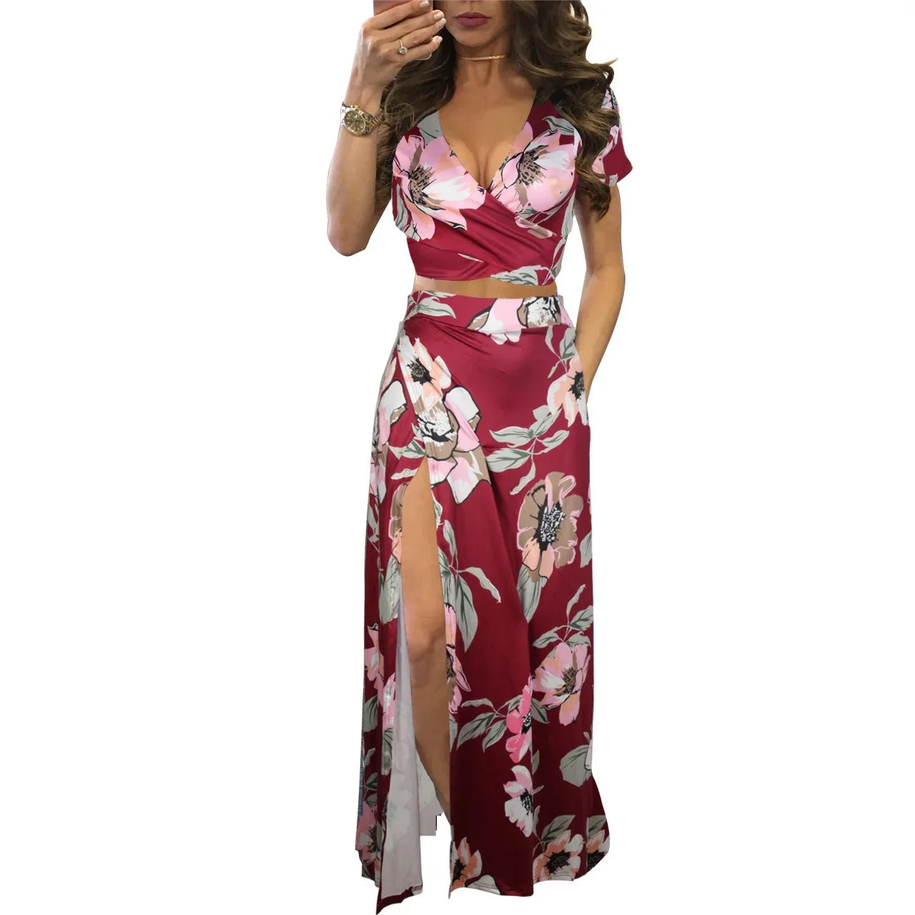 Classic Floral Hot Sale Dress Two Piece Set - Shello's Creative Boutique