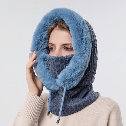 Winter Hat Outdoor Cycling Head Cover Cold Ski Hat Warm Neck Mask Integrated Cold Cover Head Hat eprolo