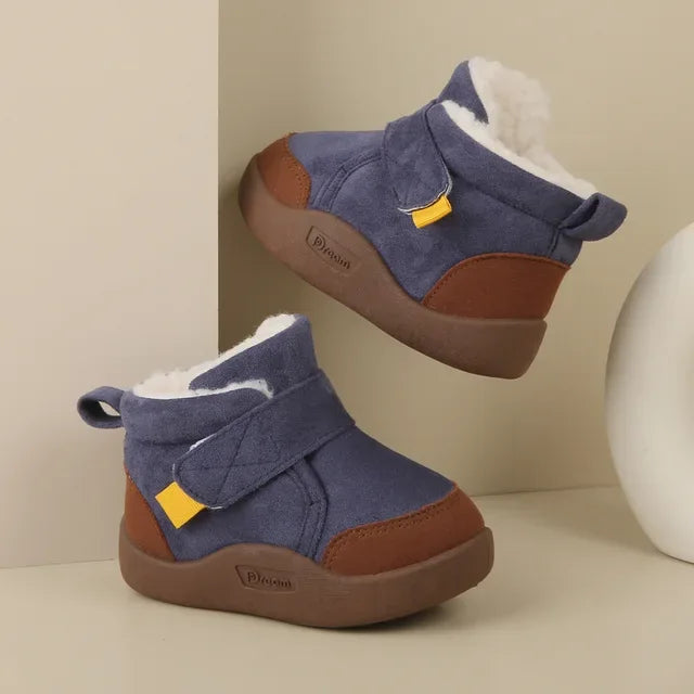 Winter Baby Girl Shoes Toddler Snow Boots Infant Plush Warm Kids Ankle Boots Boys Cotton Shoes - Shello's Creative Boutique