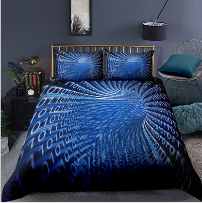 3D digital printing bedding home textile three piece quilt cover pillow case eprolo