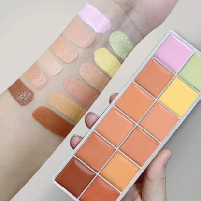 Fit Colors 12 Color Concealer Natural Moisturizing Long Lasting Concealer 3D Concealer - Shello's Creative Boutique