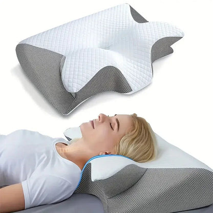 Home Sleep Memory Foam Neck Memory Pillow Orthopedic Cervical Health Cotton Anime - Shello's Creative Boutique