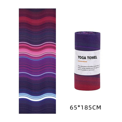 Yoga Towel 183*63cm Printed Yoga Mat Microfiber Non Slip Sweat Towel Fitness Workout Mat Cover for Pilates Gym Yoga Blankets - Shello's Creative Boutique