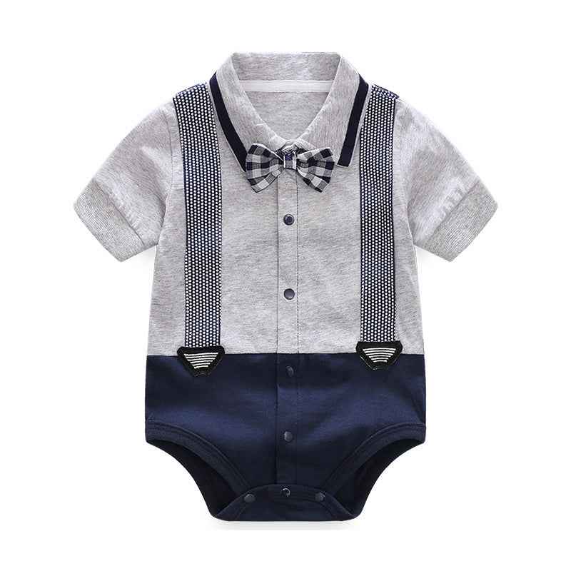 Baby Gentleman Bodysuit – Stylish & Comfortable Summer Wear for Newborns