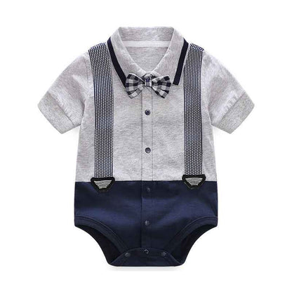 Baby Gentleman Bodysuit – Stylish & Comfortable Summer Wear for Newborns