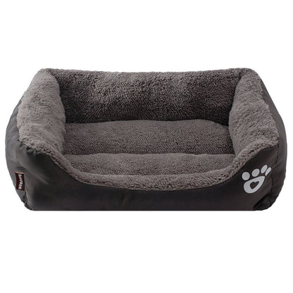 S-3XL 9 Colors Paw Pet Sofa Dog Beds Waterproof Bottom Soft Fleece Warm Cat Bed House Petshop cama perro eprolo