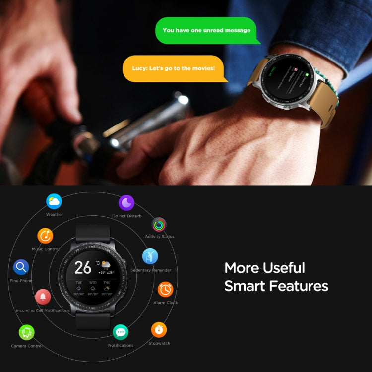 Zeblaze GTR2 1.28 inch Color Touch Screen Bluetooth 5.0 IP68 Waterproof Smart Watch, Support Sleep Monitor / Heart Rate Monitor / Blood Pressure Monitoring - Shello's Creative Boutique