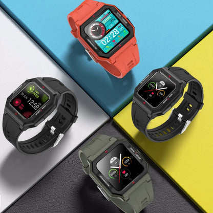 Lokmat FT10 Waterproof Music Smartwatch - Heart Rate, Blood Pressure, Multi-Sport