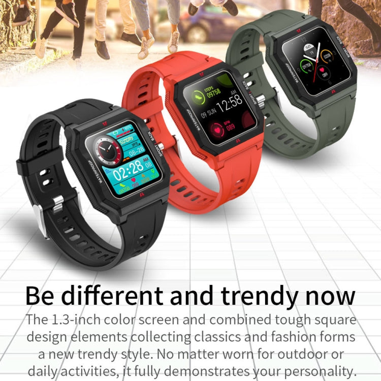Lokmat FT10 1.3 inch IPS Touch Screen Waterproof Smart Watch, Support Music Play / Heart Rate / Blood Pressure Monitor - Shello's Creative Boutique