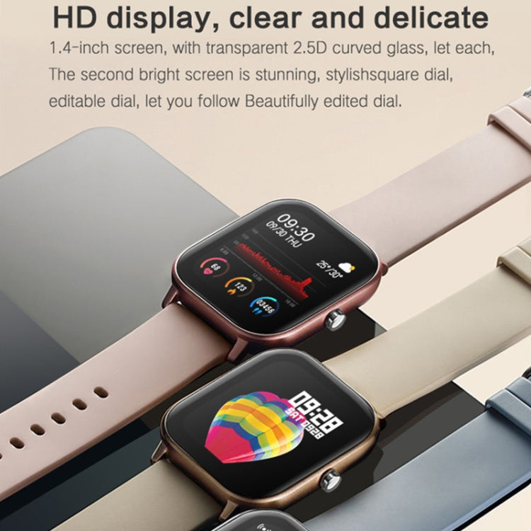 LOKMAT P8 Waterproof Fitness Smartwatch - 1.4" Display, Heart Rate, Sleep Monitor