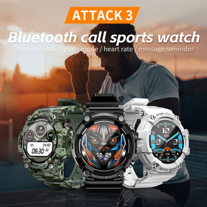 LOKMAT ATTACK 3 Sports Smartwatch - Bluetooth Calling, Heart Rate, Multi-Sport Modes