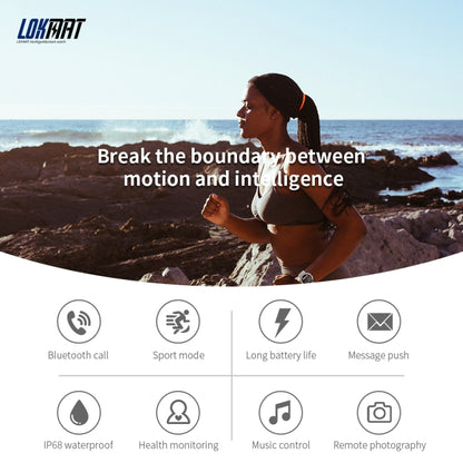 LOKMAT ATTACK 3 Sports Smartwatch - Bluetooth Calling, Heart Rate, Multi-Sport Modes