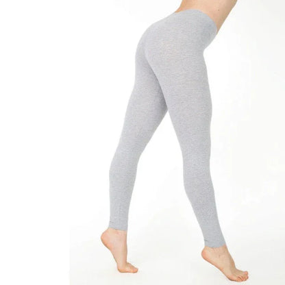 Women’s Casual Ankle-Length Cotton Leggings - Shello's Creative Boutique