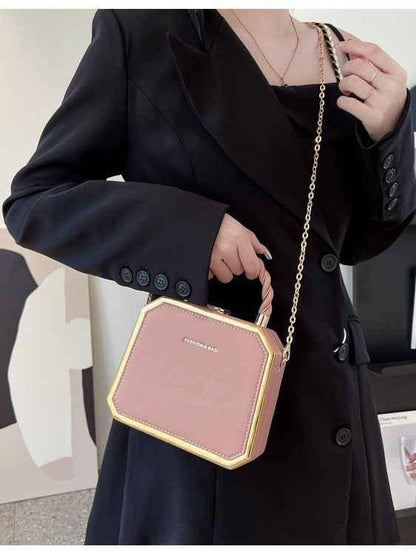 Shello's Creative Boutique – Fashionable Small Square Chain Crossbody Bag - Shello's Creative Boutique