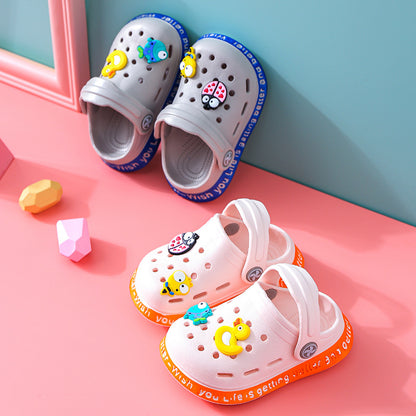 Baby Sandals Male Summer Toddler Cartoon 1-3 Years Old 2 Girls Hole Shoes Soft Bottom Non-Slip Baby Beach Sandals Shello Creative Boutique