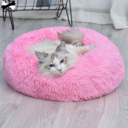 Donut Dog Bed - Soft Washable Pet Cushion for Dogs & Cats