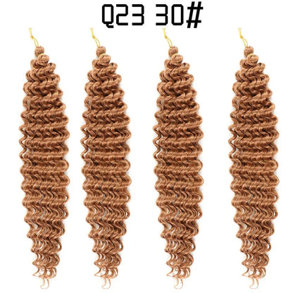 African crochet hair wig Deep Wave hair Latin American curly braided hair fluffy - Shello's Creative Boutique