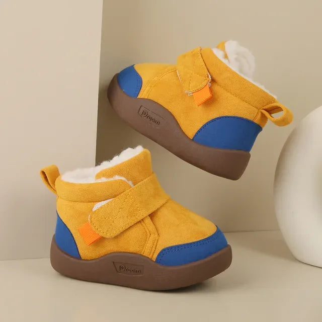 Winter Baby Girl Shoes Toddler Snow Boots Infant Plush Warm Kids Ankle Boots Boys Cotton Shoes - Shello's Creative Boutique