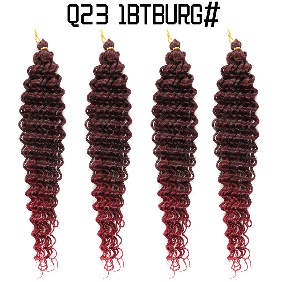 African crochet hair wig Deep Wave hair Latin American curly braided hair fluffy Shello Creative Boutique