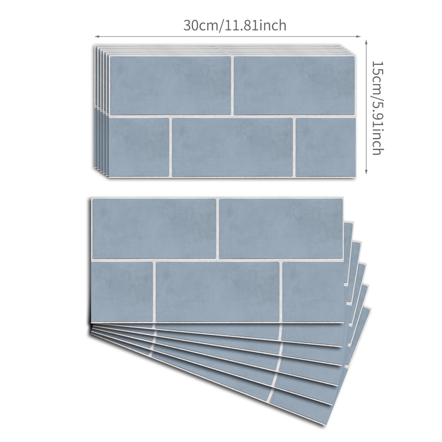  Funlife City Lights Thickened Brick Stickers Home Renovation Kitchen Stove Decoration Self-Adhesive Wall Stickers