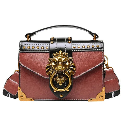 Retro PU handbag, shoulder bag, crossbody bag, small square bag, crossbody bag - Shello's Creative Boutique