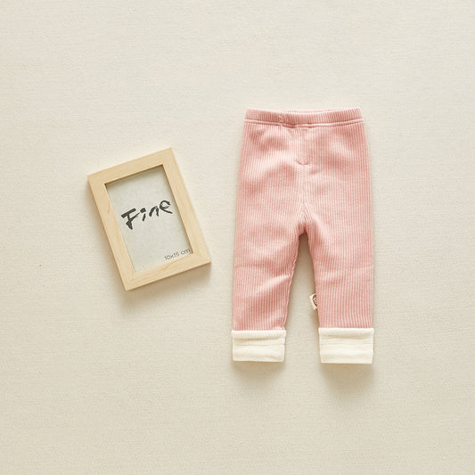 Baby fleece pants thickened winter clothes 6-12 months newborn winter 0-2 years old baby warm leggings eprolo