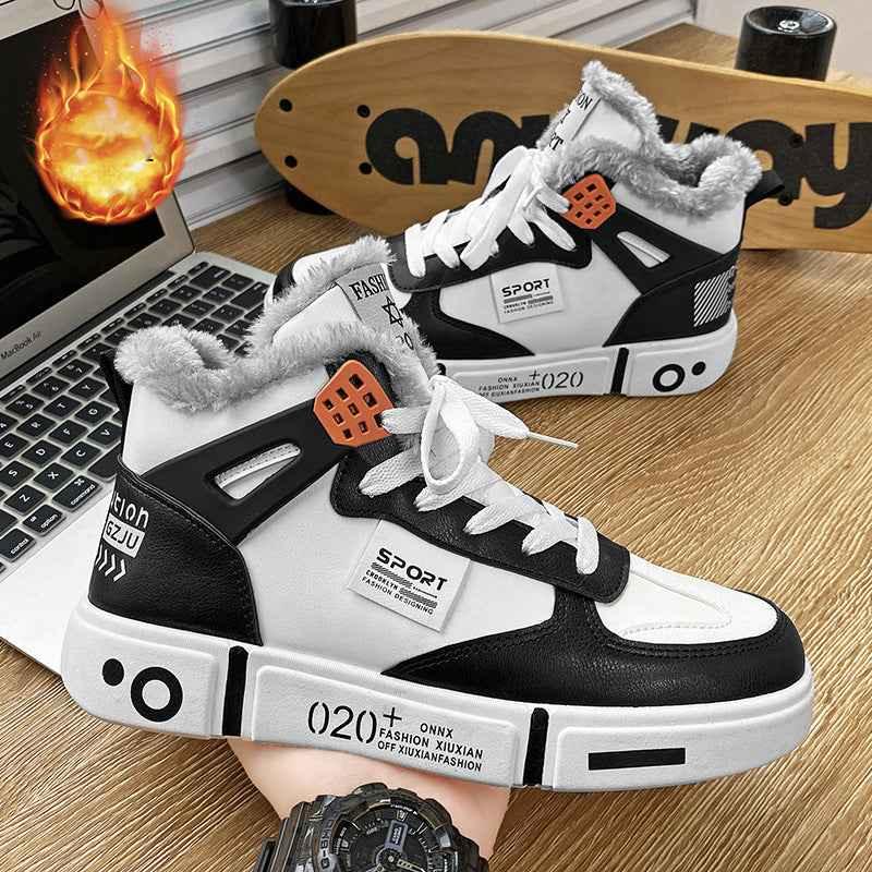 Men's Winter Plush Slippers - Warm Waterproof Non-Slip Indoor/Outdoor Boots - Shello's Creative Boutique