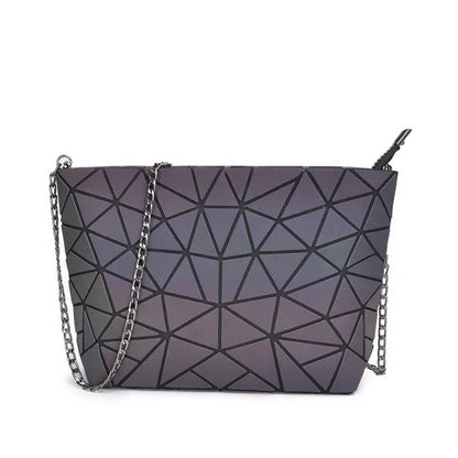 Luminous Bags for Women set folding Totes Geometric Splice Lady Hand bags - Shello's Creative Boutique