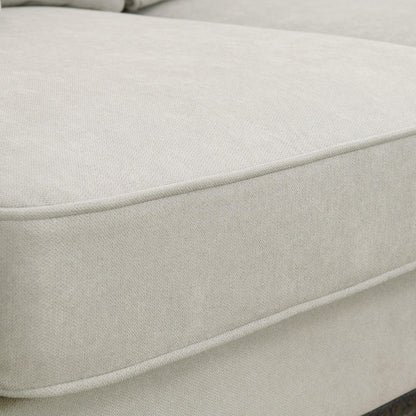 Modern U-Shape Sectional Sofa – 7-Seat Fabric Sofa Set with Pillows for Living Room, Apartment & Office - Shello's Creative Boutique