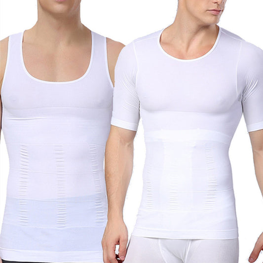hapewear For Men Body Shaping T-shirt Abdomen Control Belly Trimmer Waist Trainers Slimming Fat Corset Faja Reductora Hombre eprolo