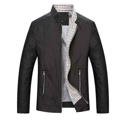 Leisure Men's Zipper Jacket for Stylish Comfort in Business Casual Wear - Shello's Creative Boutique