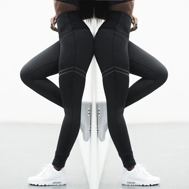 High Elastic Fitness Sport Leggings Tights Slim Running Sportswear Yoga Pants - Shello's Creative Boutique