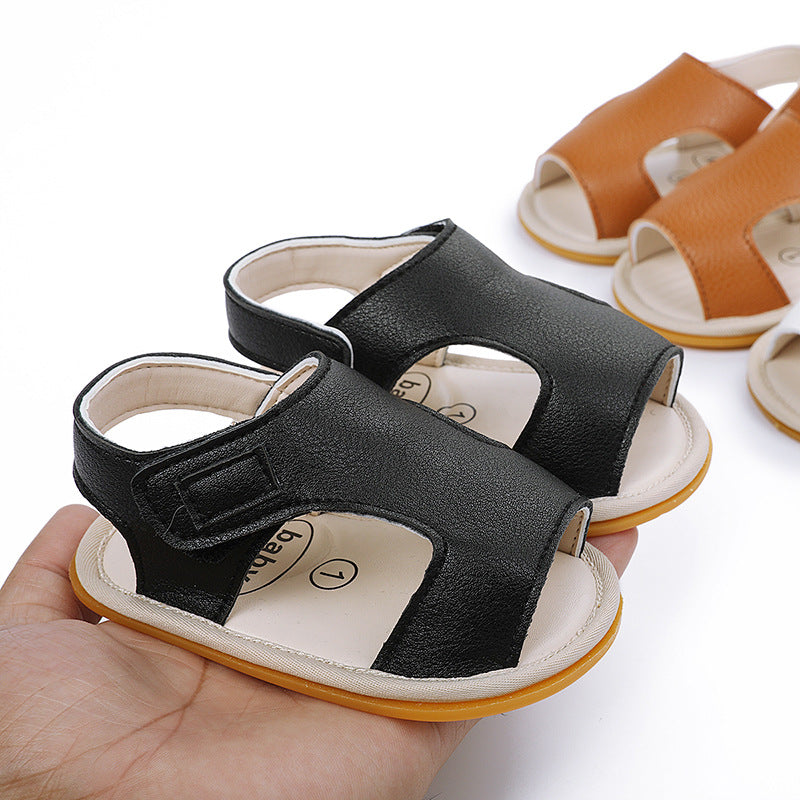 Baby Boy Summer Sandals Rubber Sole Breathable Toddler Shoes 0-3-6-9-12 Months Shoes eprolo