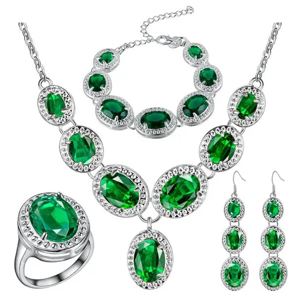 925 Sterling Silver Wedding Jewelry Sets - Shello's Creative Boutique