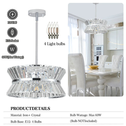 Eprolo Modern Crystal Chandelier – A Stunning Statement of Luxury & Elegance - Shello's Creative Boutique
