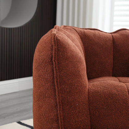 Soft Bean Bag Chair with High Resilient Foam with Footstool - Shello's Creative Boutique
