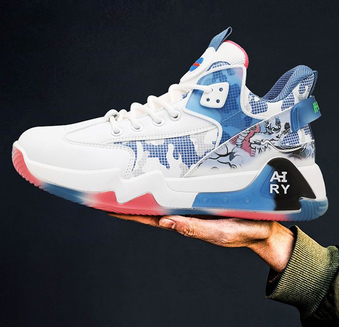 High top men shoes with breathable leather surface casual sports thick soles shoes trendy and versatile eprolo