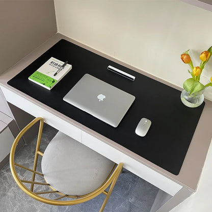 1 Pcs Large Size 60x30mm Office Desk Protector Mat PU Leather Waterproof Mouse Pad Desktop Keyboard Desk Pad Gaming Mousepad - Shello's Creative Boutique