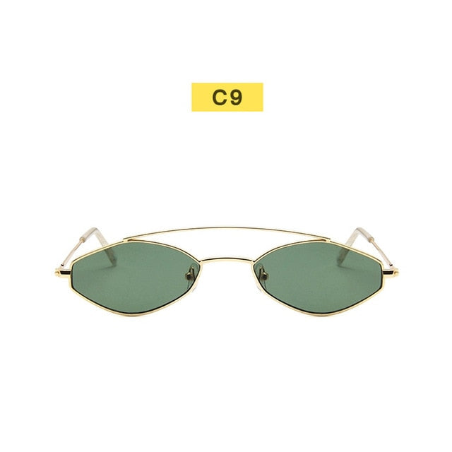 90s Sunglasses Women Retro Oval Sunglasses Lady Brand Designer Vintage Black Sunglasses Girls Eyeglasses UV400 Oculos Shello Creative Boutique