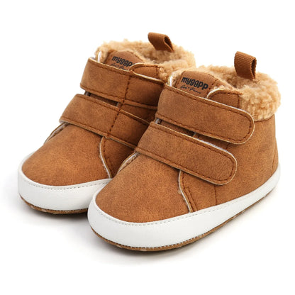 High Top Autumn And Winter Baby Shoes Baby Shoes Walking Shoes Warm Shoes M2035 - Shello's Creative Boutique