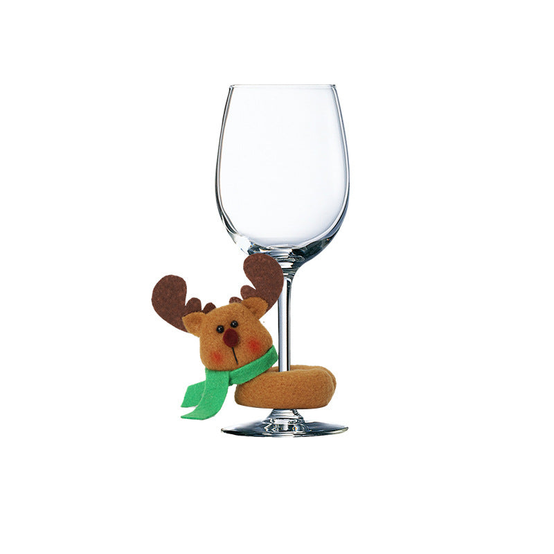 New Christmas Wine Cup Set Santa Claus Snowman Reindeer Christmas Home Decoration eprolo