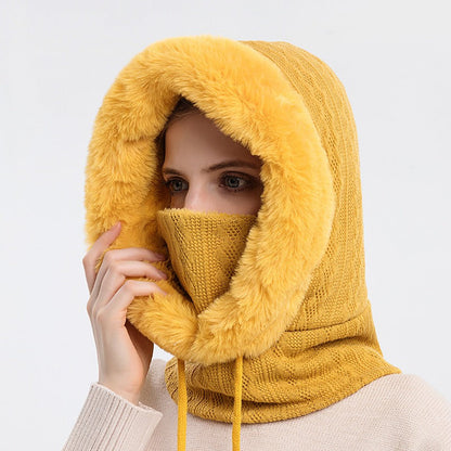 Winter Hat Outdoor Cycling Head Cover Cold Ski Hat Warm Neck Mask Integrated Cold Cover Head Hat eprolo