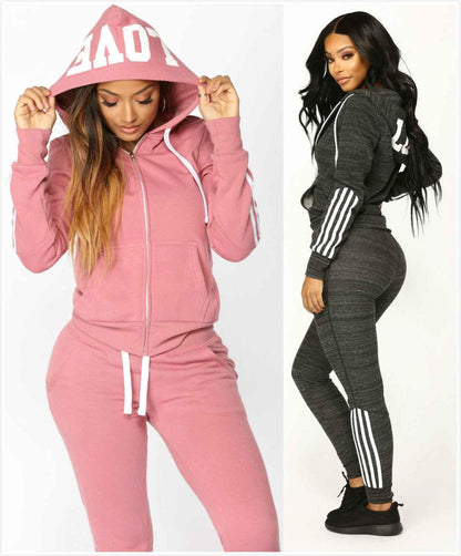 Women’s Tracksuit Set - Stylish 2-Piece Pant Tops Casual Leisurewear - Shello's Creative Boutique