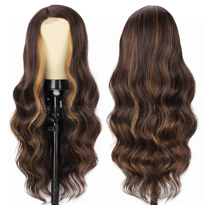 Long Curly Lace Front Wig - High Temperature Synthetic Hair - Shello's Creative Boutique