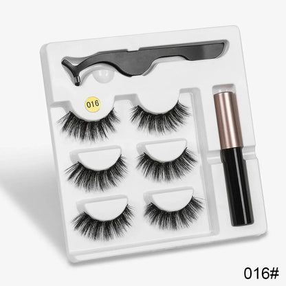 Magnetic Eyelashs set Magnet Liquid Eyeliner& Magnetic Lashes & Tweezer Set Waterproof Long Lasting Eyelash Extension - Shello's Creative Boutique