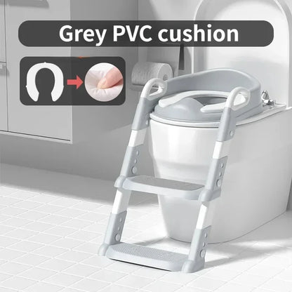Stair Style Children's Toilet Boy and Girl Baby Toilet Folding Rack Step Stool Child Step Toilet Seat Ring Baby Potty Toilets eprolo